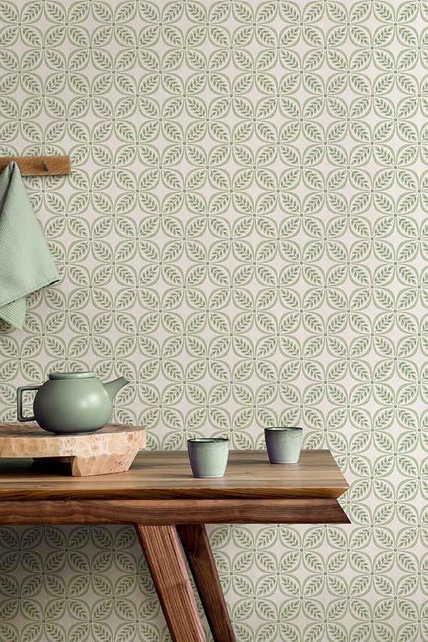 Morgrove Green Trellis Wallpaper