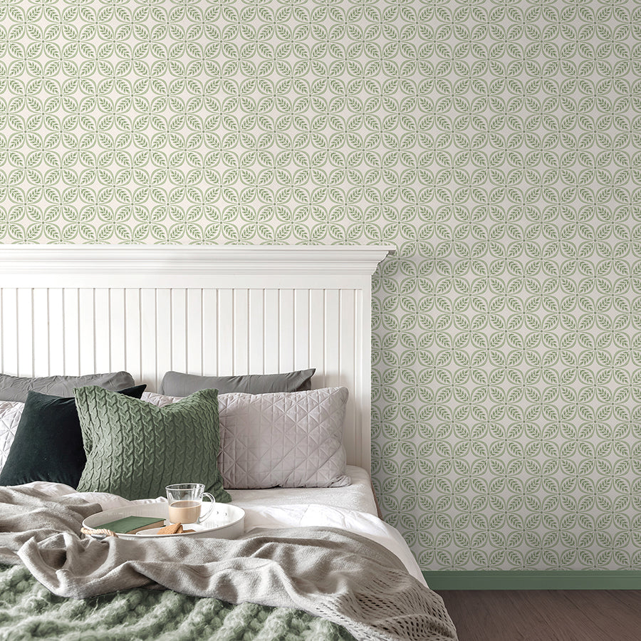 Morgrove Green Trellis Wallpaper