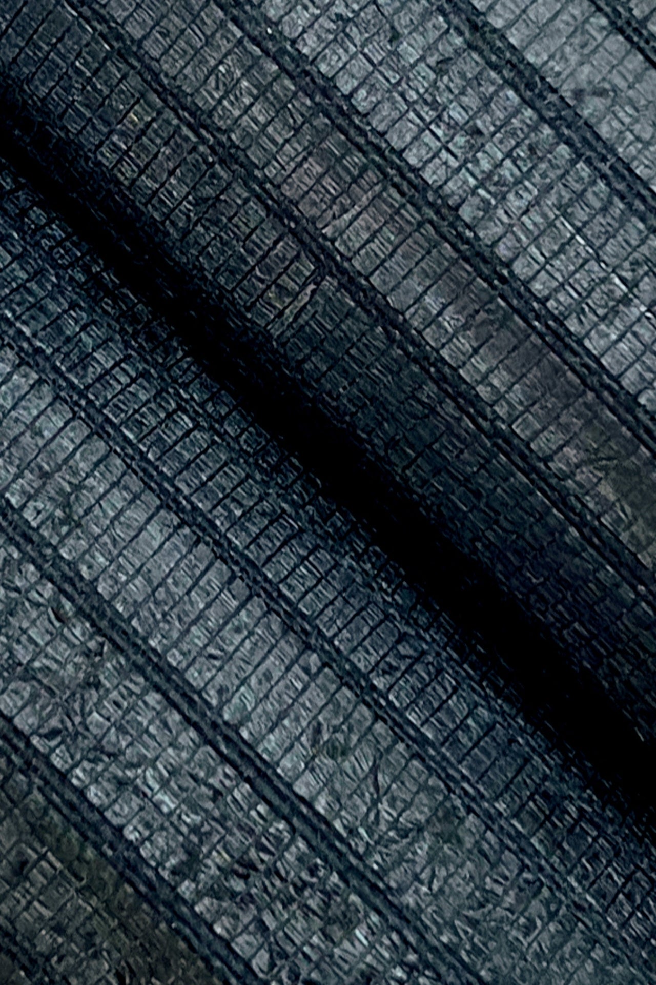 Hyacinth Leaf Wallpaper- Navy