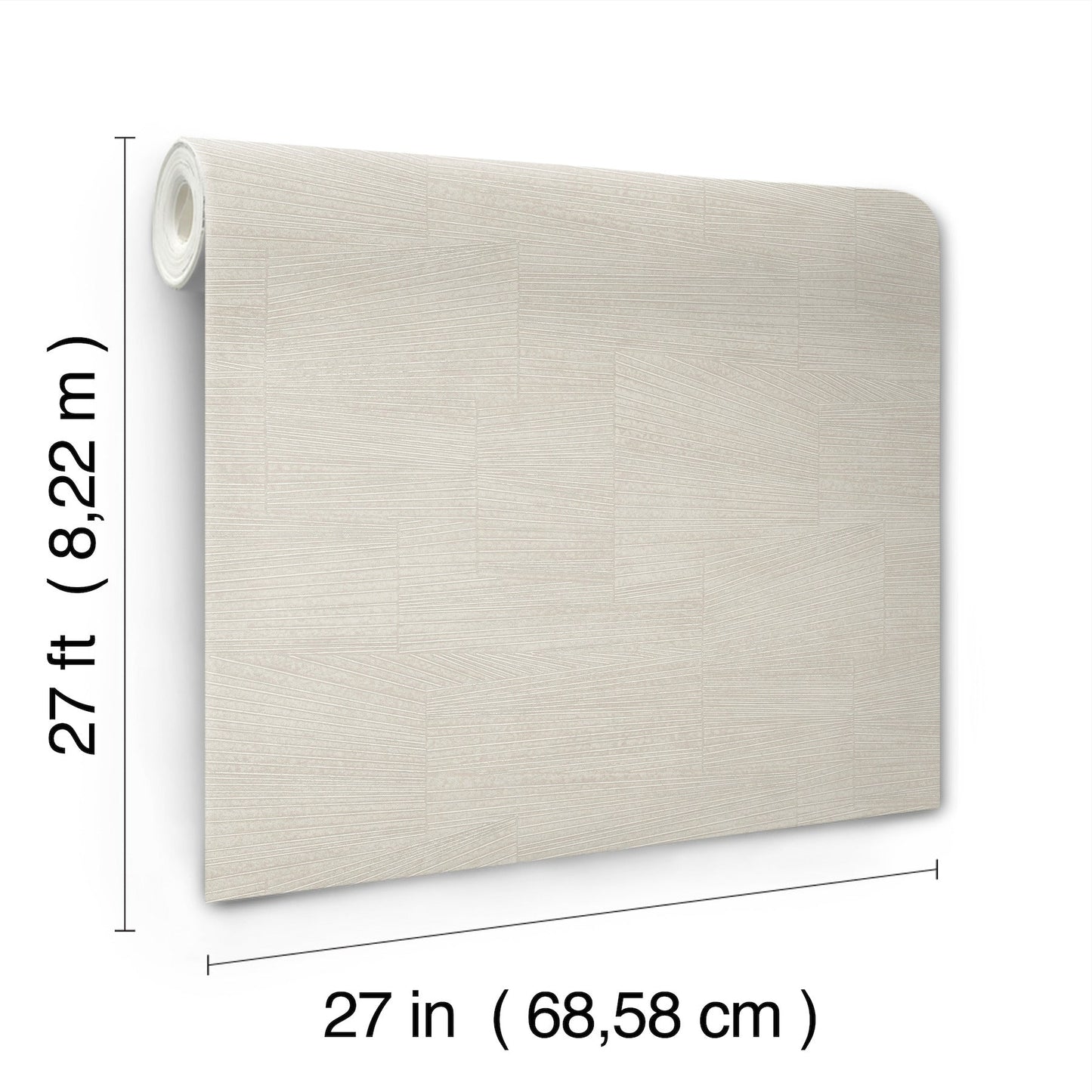 Higher Ground Geo Wallpaper- Stone Grey
