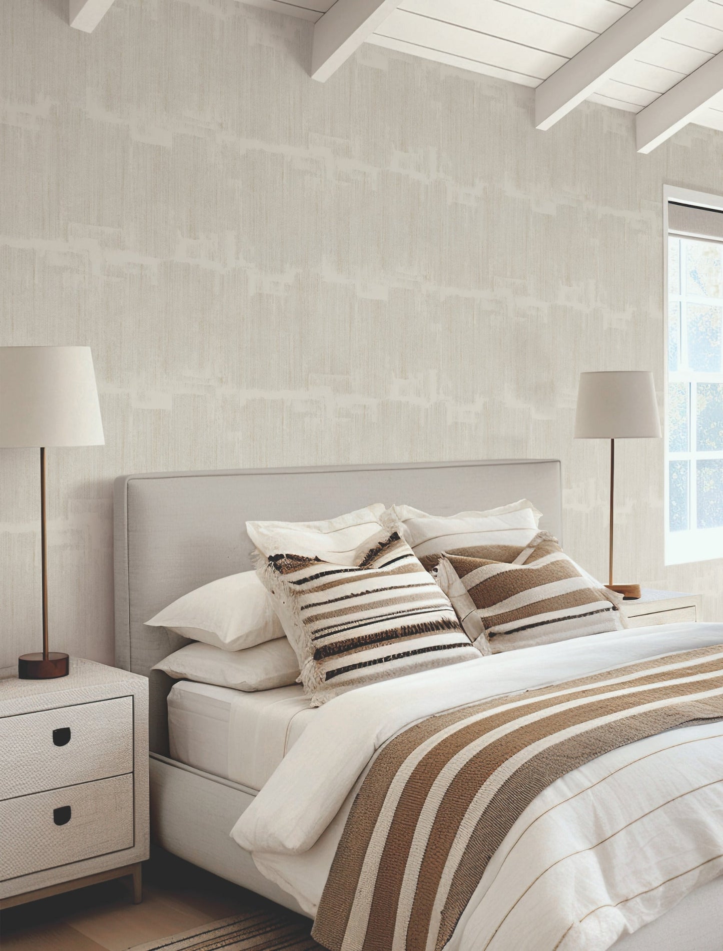 Rhythm and Rhyme Wallpaper- Taupe