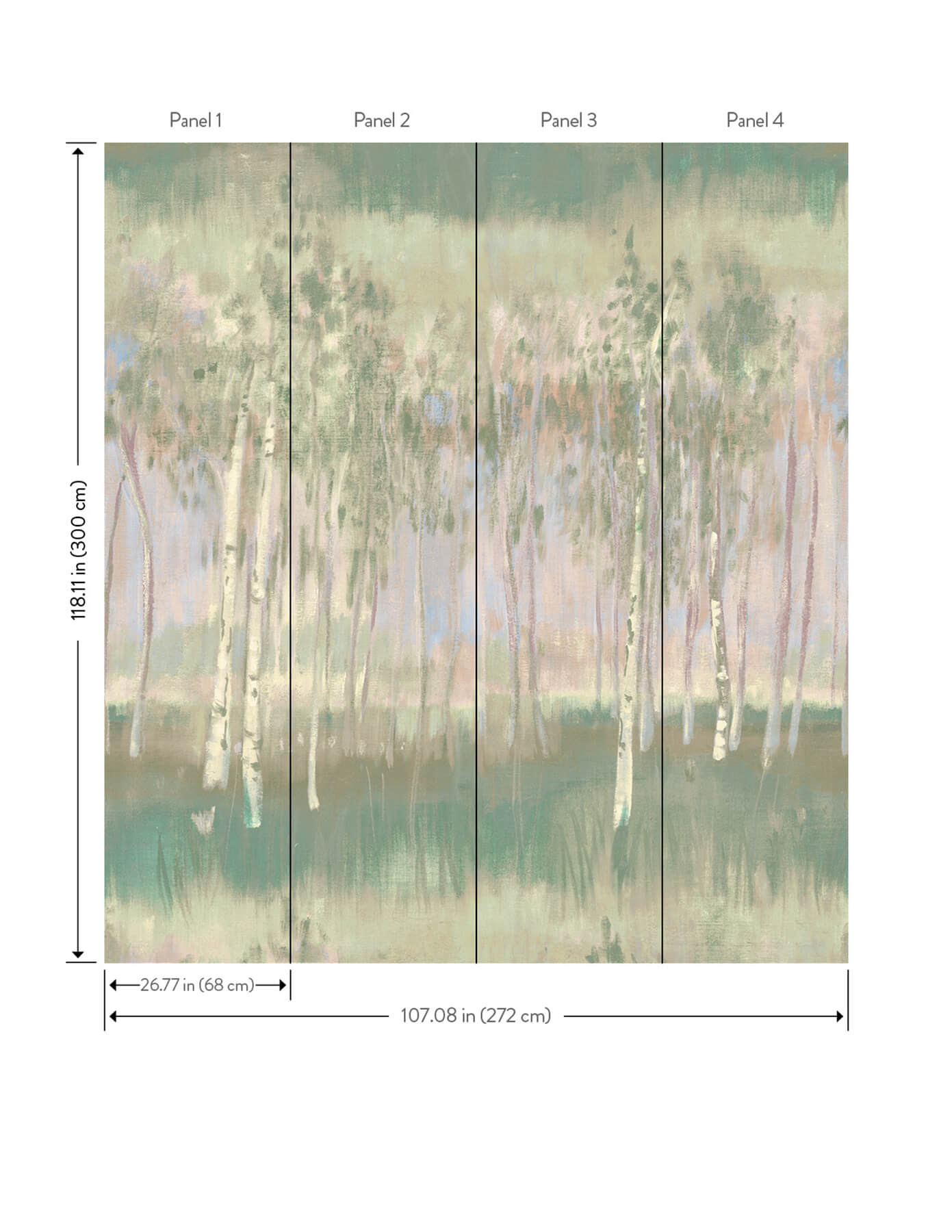 Primavera Multicolor Wall Mural