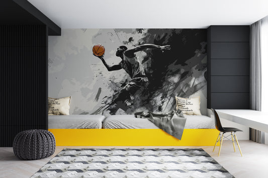 Jump Shot Basketball Mural
