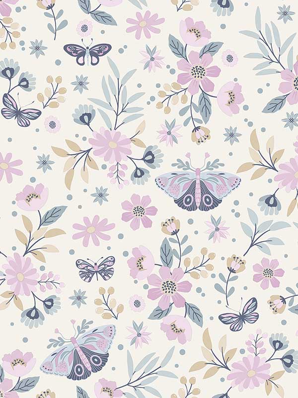 Zev Pink Butterfly Wallpaper