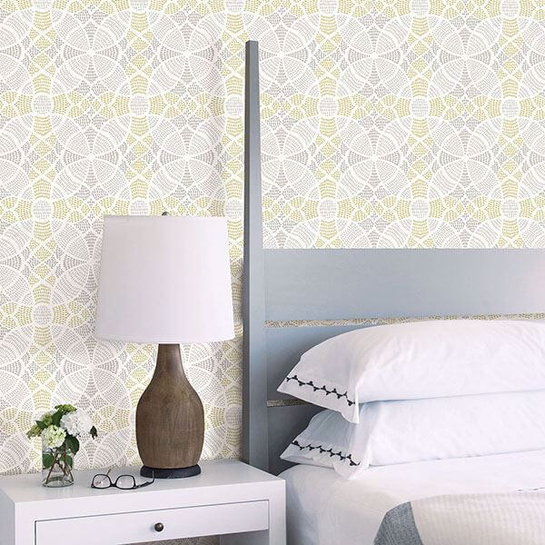 Zazen Yellow Geometric Wallpaper