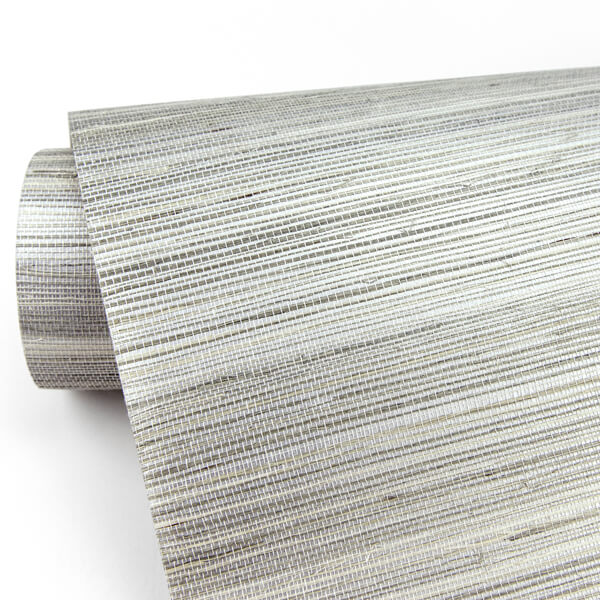 Zoysia Platinum Grasscloth Wallpaper