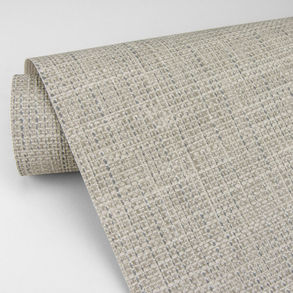 In The Loop Neutral Faux Grasscloth Wallpaper