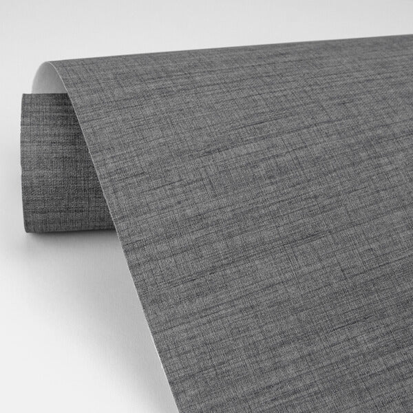 Essence Dark Grey Linen Texture Wallpaper