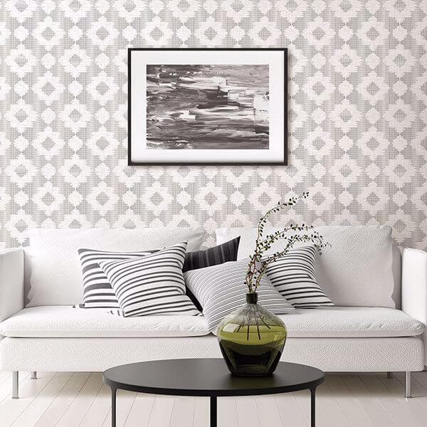Babylon Metallic Abstract Floral Wallpaper