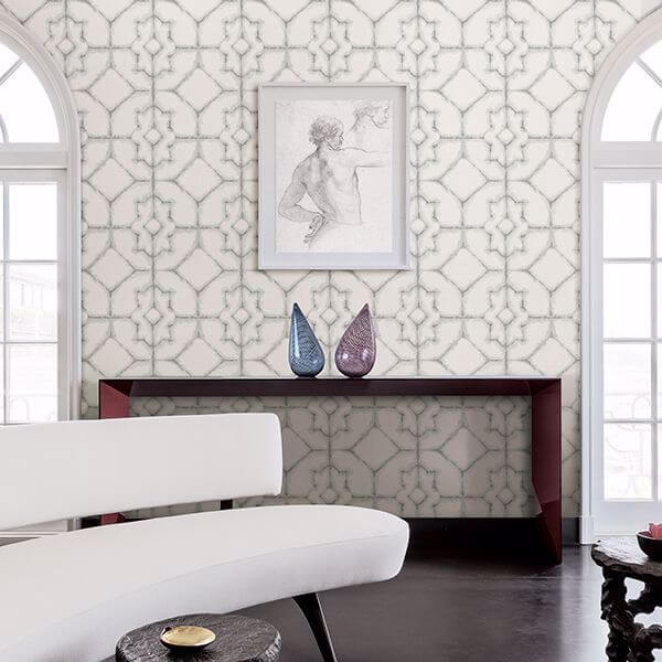 Verandah Grey Shibori Wallpaper