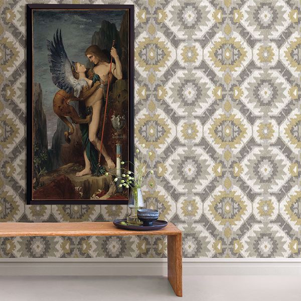 Kazac Grey Shibori Wallpaper
