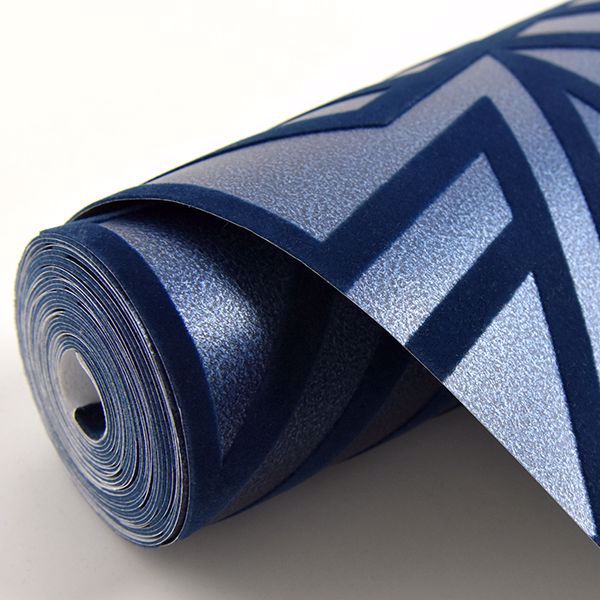 Helios Blue Geometric Wallpaper