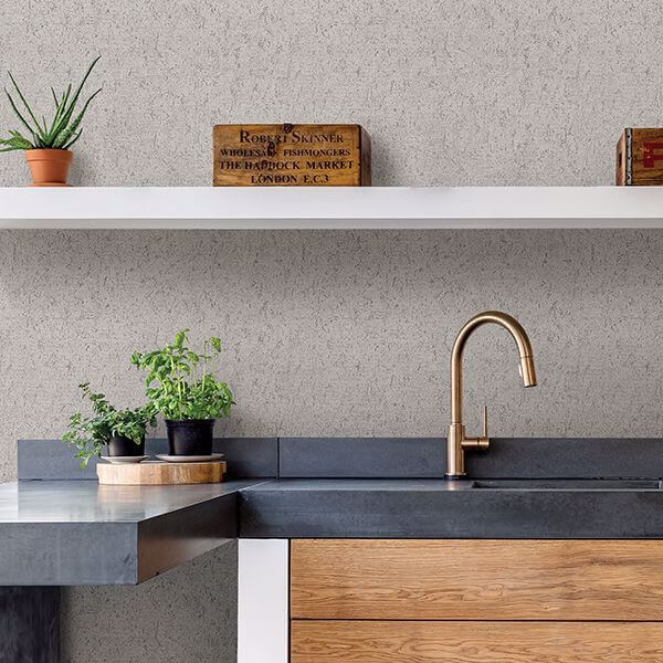 Guri Grey Faux Concrete Wallpaper