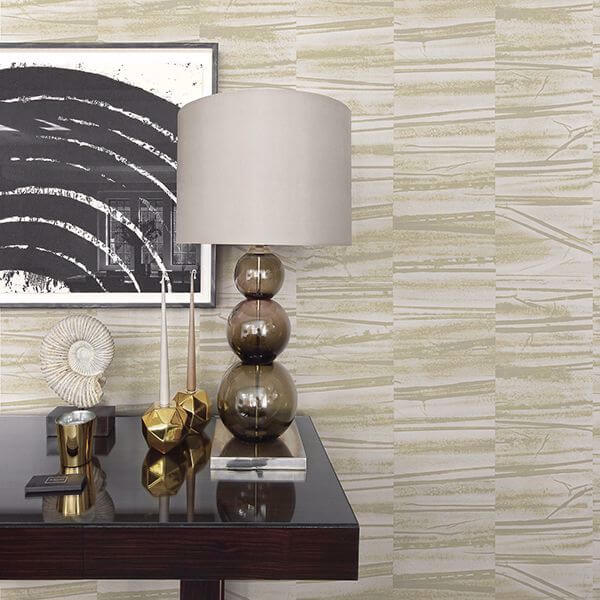 Lithos Light Yellow Geometric Marble Wallpaper