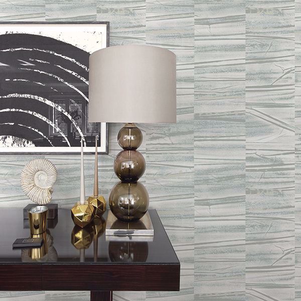Lithos Slate Geometric Marble Wallpaper