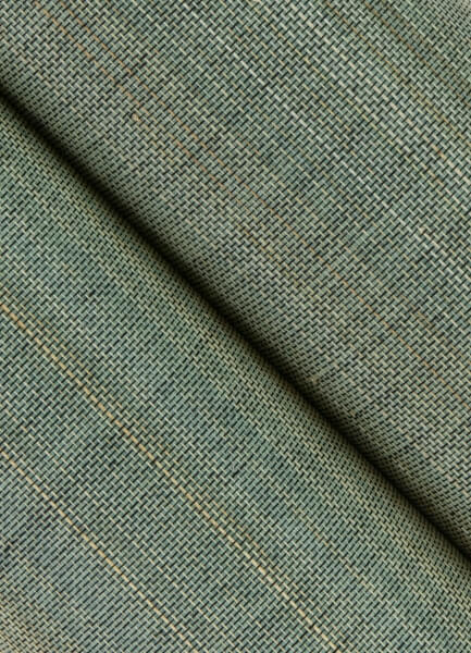Mai Teal Grasscloth Wallpaper