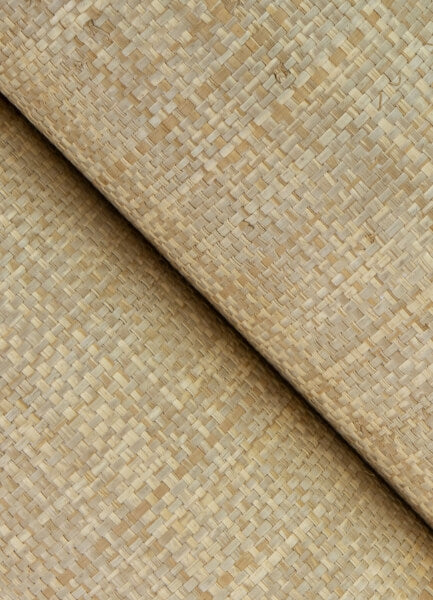 Cheng Light Brown Woven Grasscloth Wallpaper