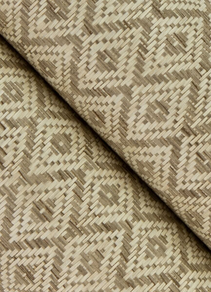 Hui Beige Paper Weave Wallpaper