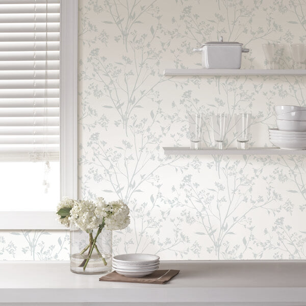 Southport Light Grey Delicate Branches Wallpaper