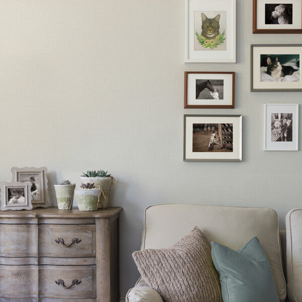 Marblehead Bone Basket Weave Wallpaper