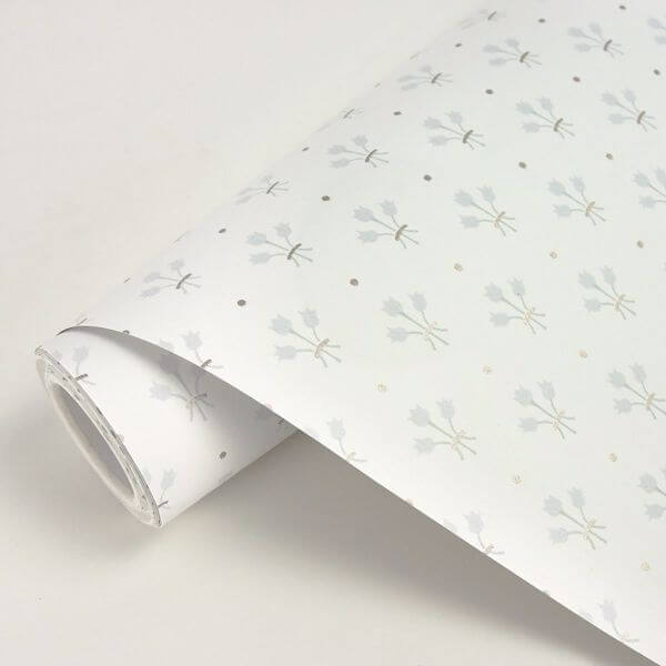 Lili White Miniature Floral Wallpaper