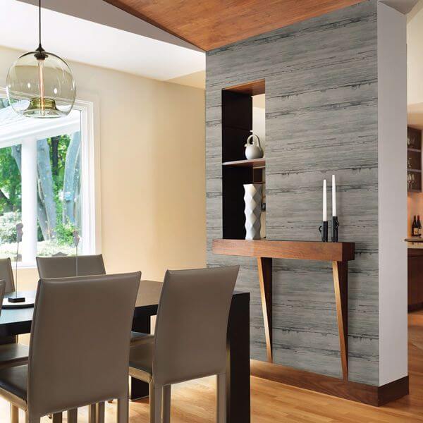 Sandhurst Grey Abstract Stripe Wallpaper