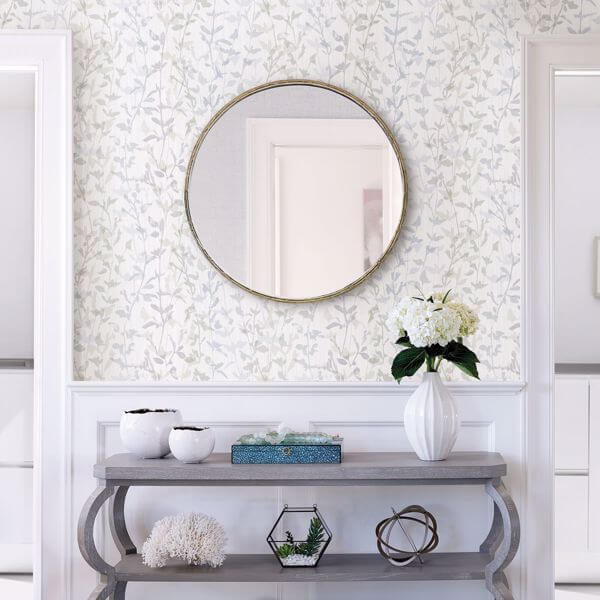 Thea Grey Floral Trail Wallpaper