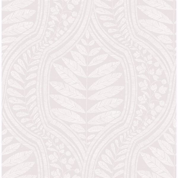 Juno Light Grey Grey Ogee Wallpaper