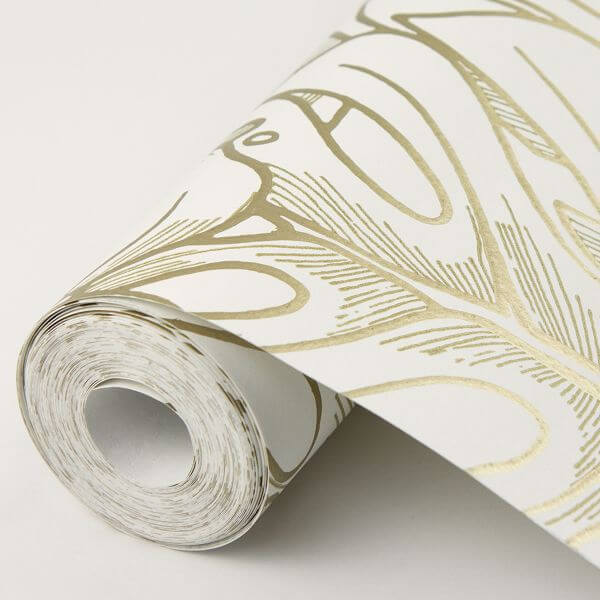 Balboa Gold Botanical Wallpaper