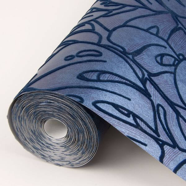 Balboa Indigo Botanical Wallpaper