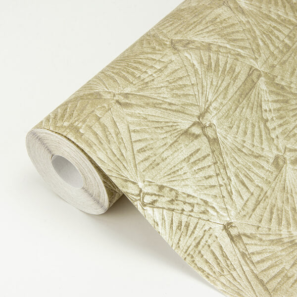 Wright Gold Textured Triangle Wallpaper
