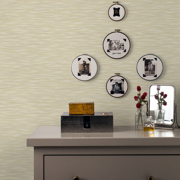 Benson Yellow Variegated Stripe Wallpaper