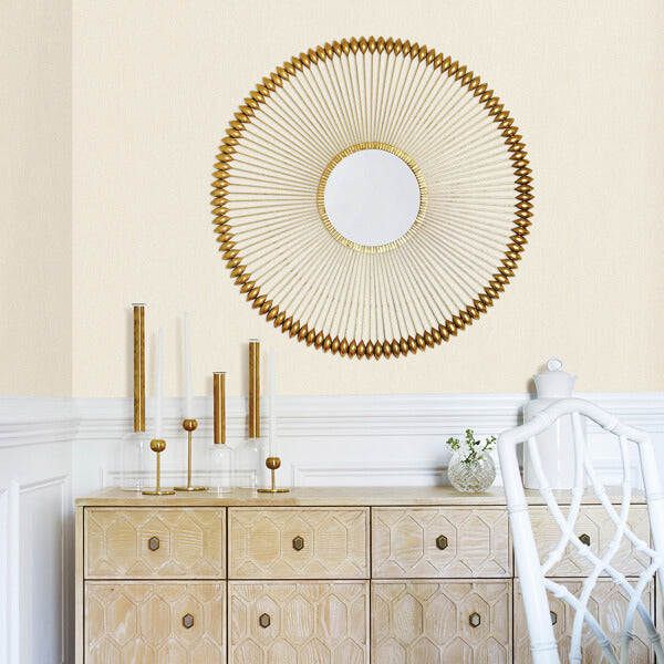 Sydney Cream Faux Linen Wallpaper
