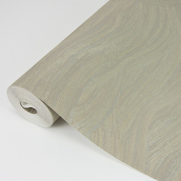Leith Taupe Zen Waves Wallpaper