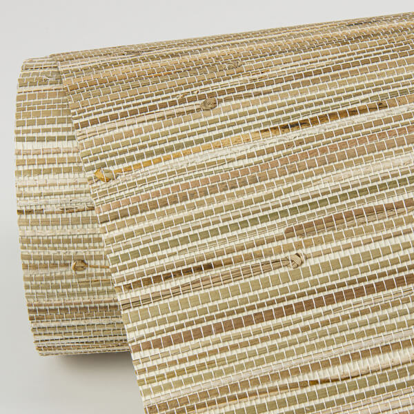 Sogen Khaki Knotted Sea Grasscloth Wallpaper