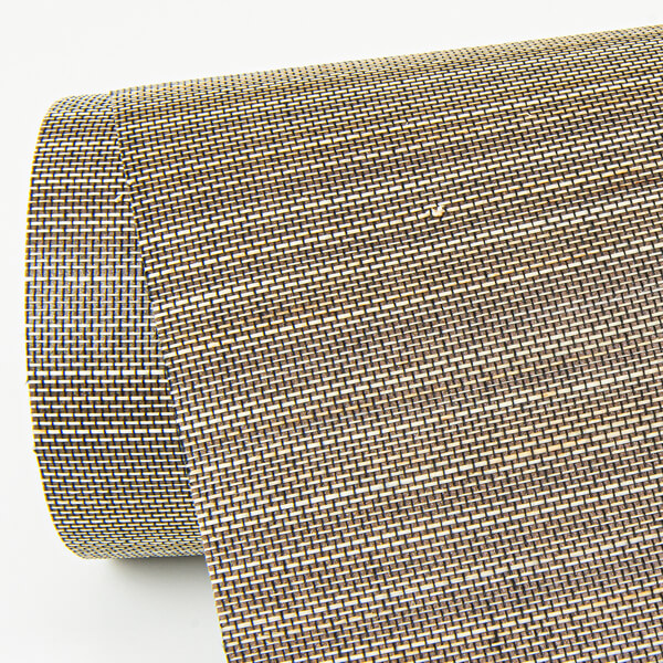 Mai Dark Grey Abaca Grasscloth Wallpaper