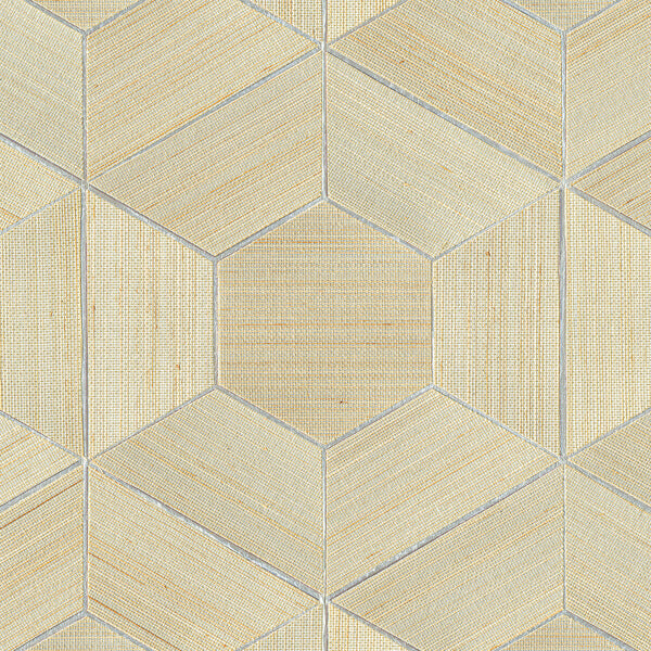 Linzhi Metallic Abaca Grasscloth Wallpaper