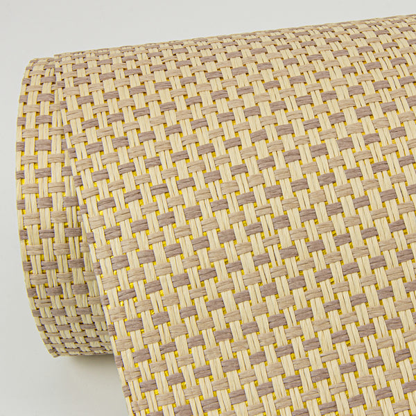 Maylin Gold Paper Weave Grasscloth Wallpaper
