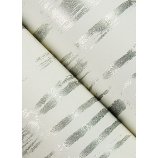 Dwell Grey Brushstrokes Wallpaper
