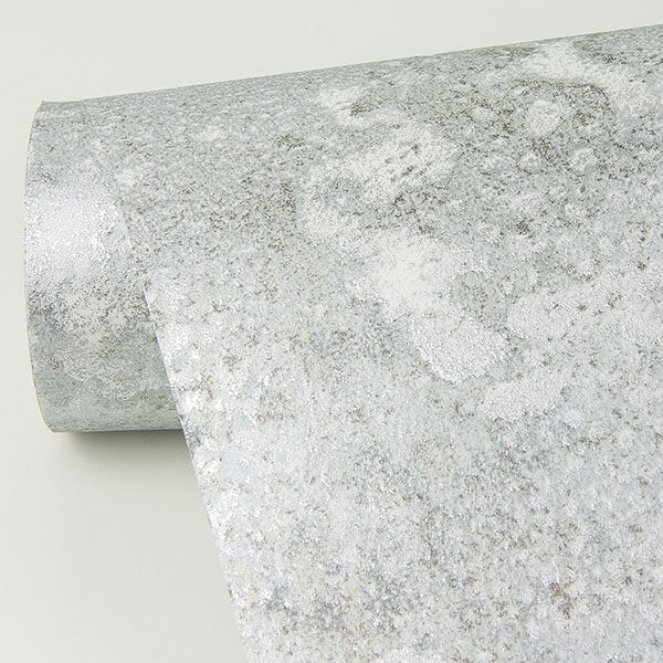 Kulta Silver Cement Wallpaper