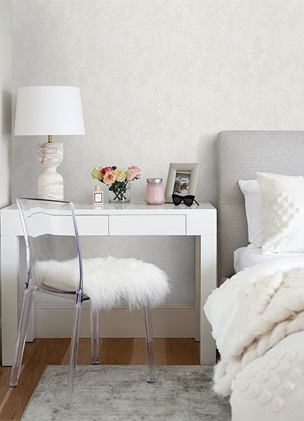 Celik Dove Geometric Wallpaper
