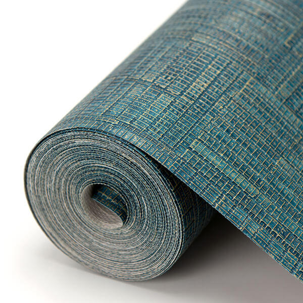 Thea Blue Geometric Wallpaper