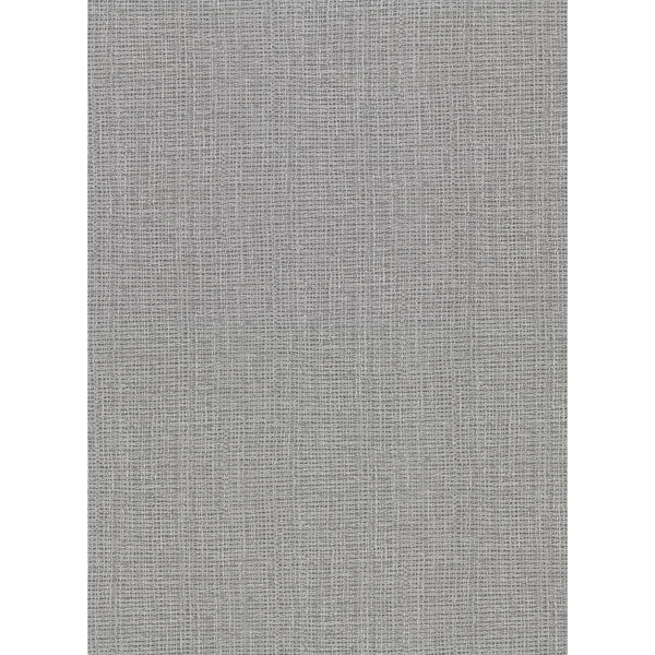 Claremont Silver Faux Grasscloth Wallpaper