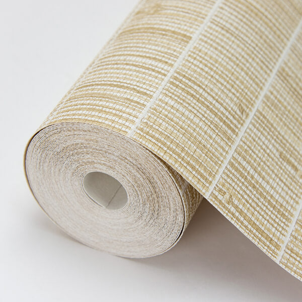 Luz Honey Faux Grasscloth Wallpaper