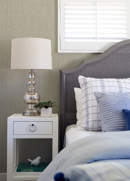 Barre Light Grey Stria Wallpaper