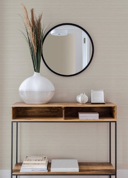 Shantung Cream Silk Wallpaper