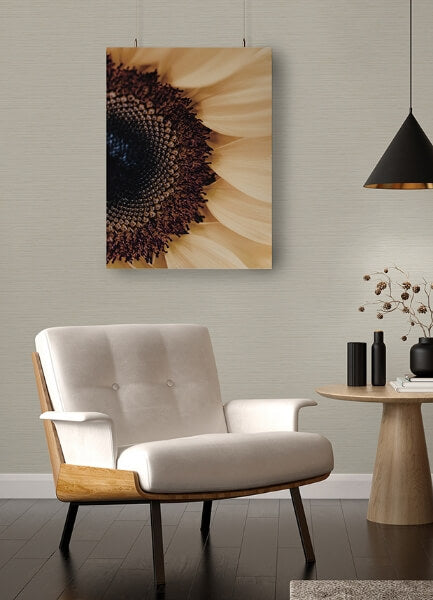 Rushmore Ivory Faux Grasscloth Wallpaper