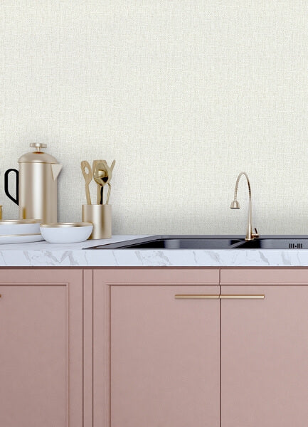 Snuggle White Woven Texture Wallpaper