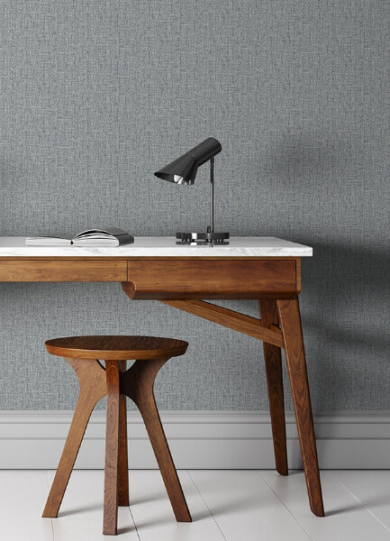 Snuggle Grey Woven Texture Wallpaper
