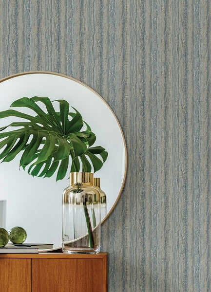 Hilton Blue Marbled Paper Wallpaper
